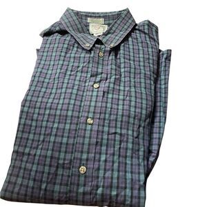 Foxfire size 4XLT long sleeved Plaid Button-Down Shirt like new